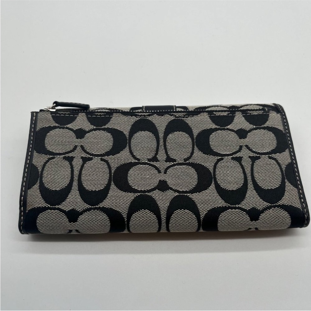 Coach Black and Gray Wallet - Picture 2 of 8